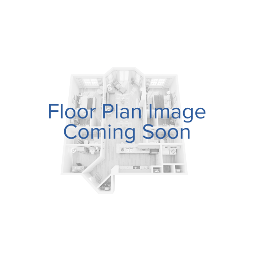 Floor plan for 2 beds, 2 baths, 1369 sqft
